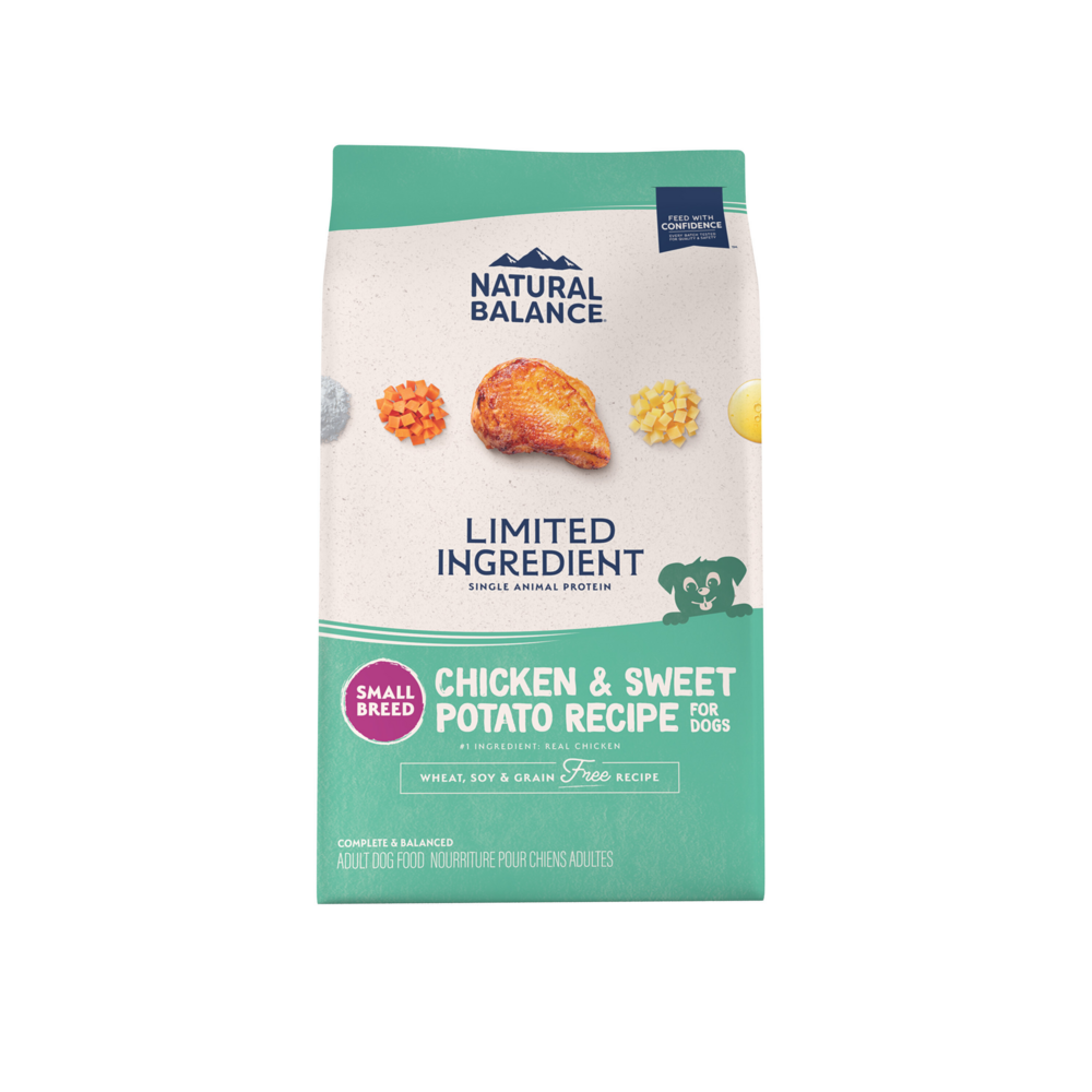 Natural Balance Limited Ingredient Grain Free Dry Dog Food for Small Breeds, Chicken & Sweet Potato Recipe