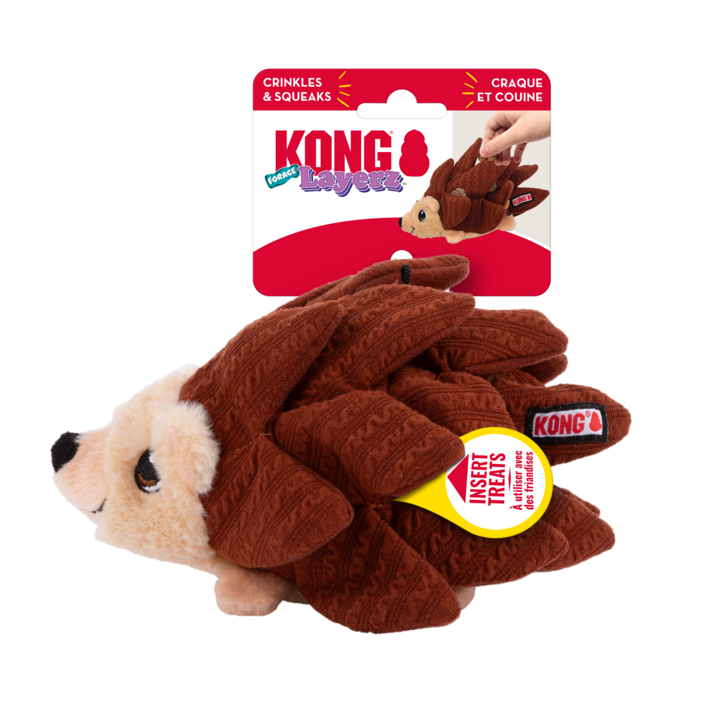 Kong Layerz Forage Hedgehog Dog Toy