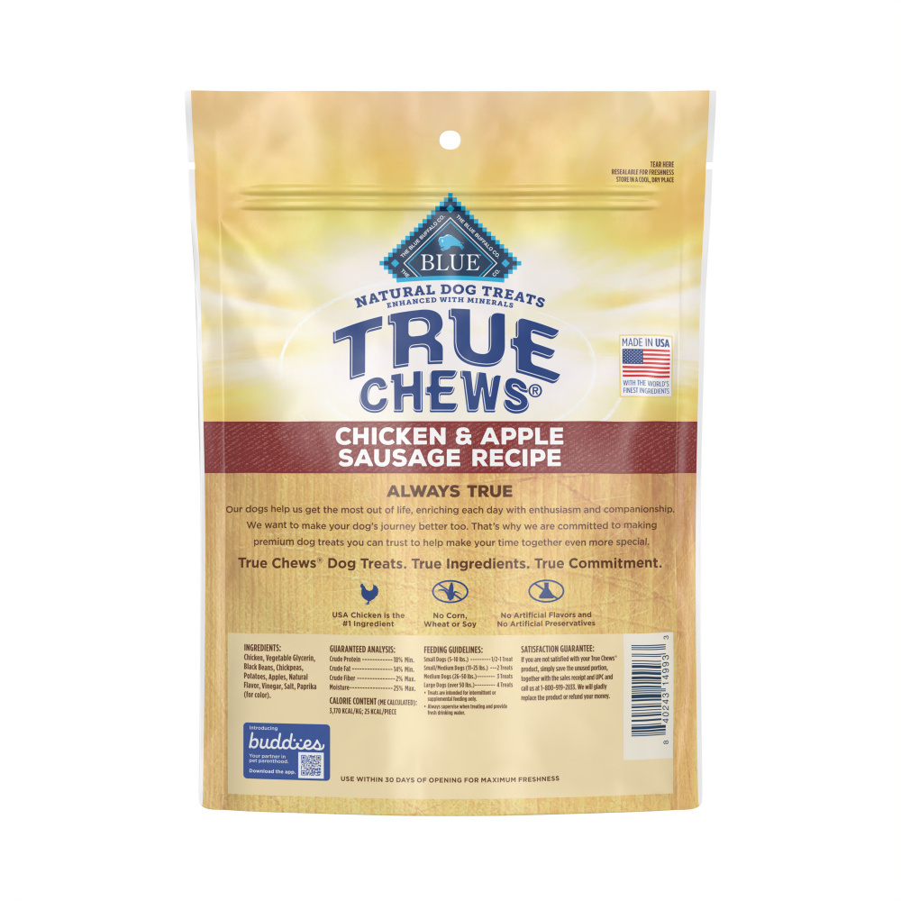 
                  
                    Blue Buffalo Truechews Chicken & Apple Sausage Dog Treats
                  
                
