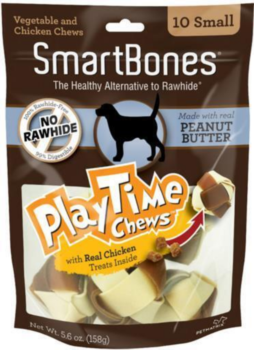 SmartBones PlayTime Small Peanut Butter Chews Dog Treats