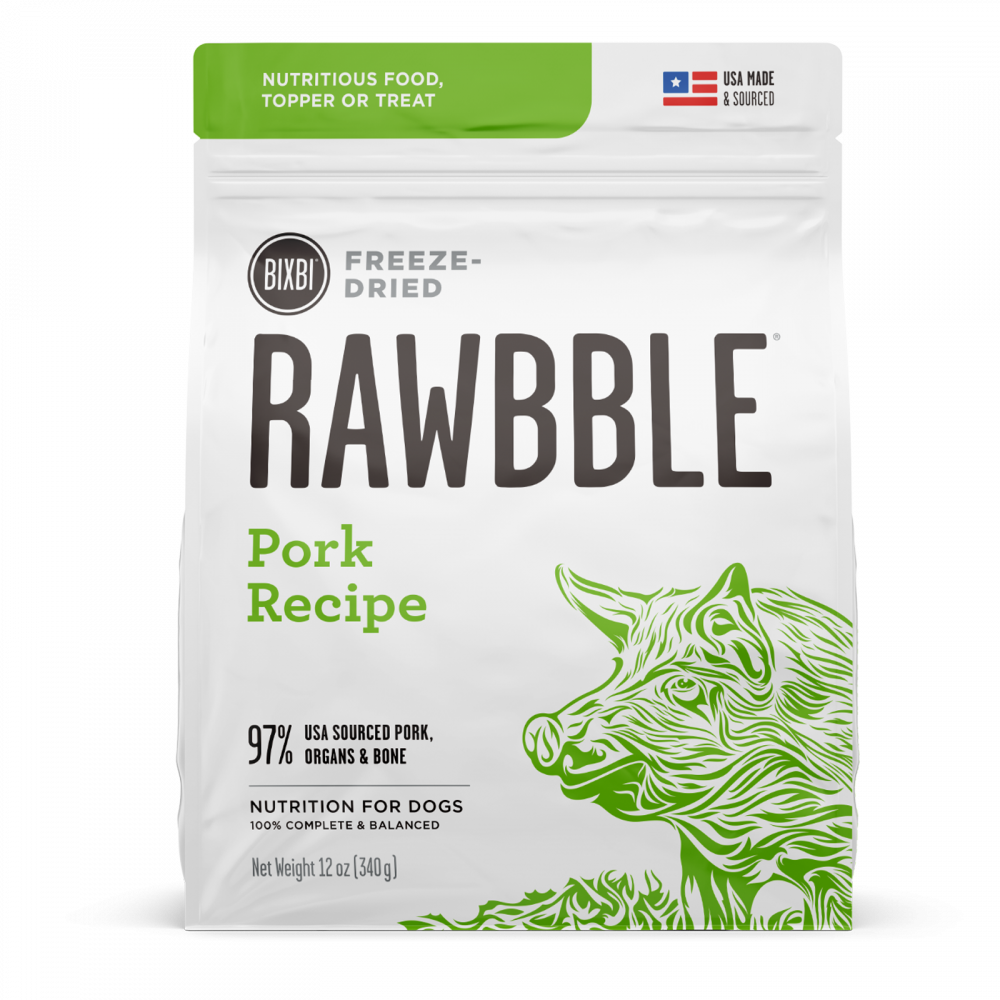 
                  
                    Bixbi Rawbble Freeze Dried Pork Dog Food
                  
                