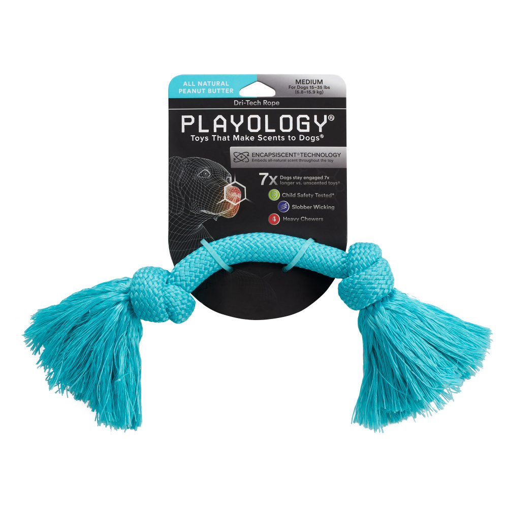 
                  
                    Playology Dri - Tech Rope Peanut Butter Scented Dog Toy
                  
                