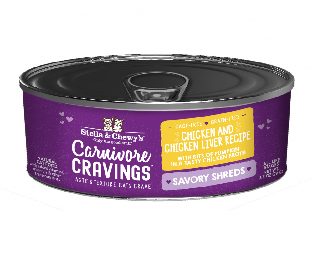 
                  
                    Stella & Chewy's Carnivore Cravings Savory Shreds Chicken & Chicken Liver Dinner in Broth Wet Cat Food
                  
                
