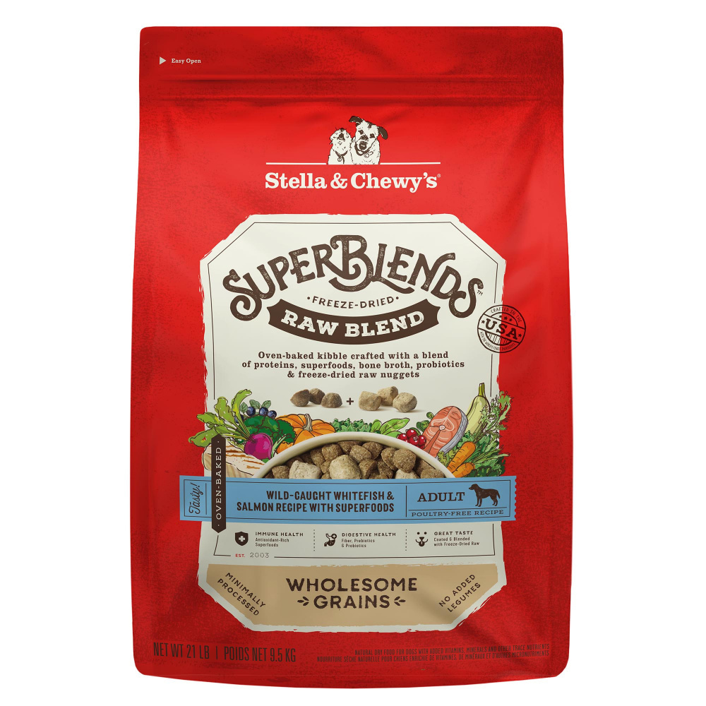 
                  
                    Stella & Chewy's SuperBlends Raw Blend Wholesome Grains Wild Caught Whitefish & Salmon Recipe with Superfoods
                  
                