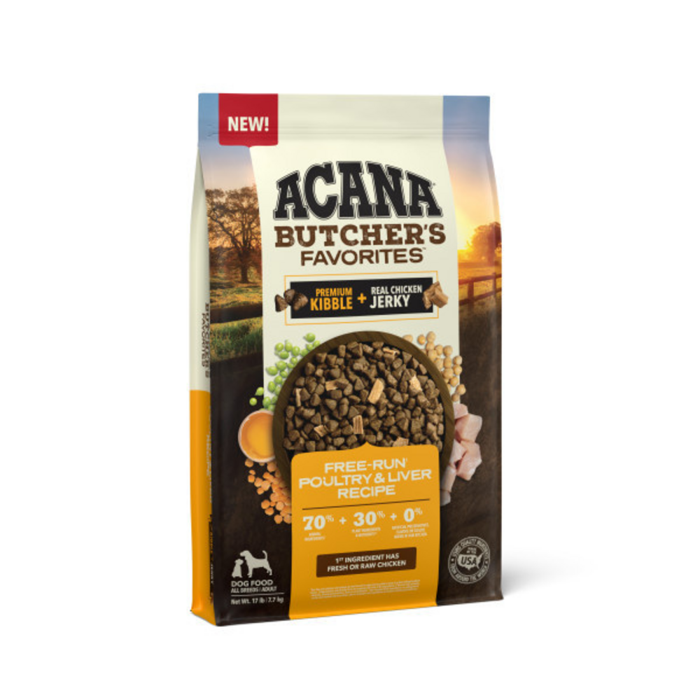 
                  
                    ACANA Butchers Favorites Free-Run Poultry and Liver Recipe Dry Dog Food
                  
                