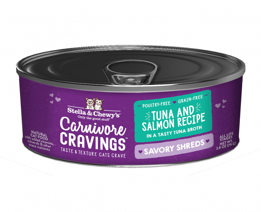 
                  
                    Stella & Chewy's Carnivore Cravings Savory Shreds Tuna & Salmon Dinner in Broth Wet Cat Food
                  
                