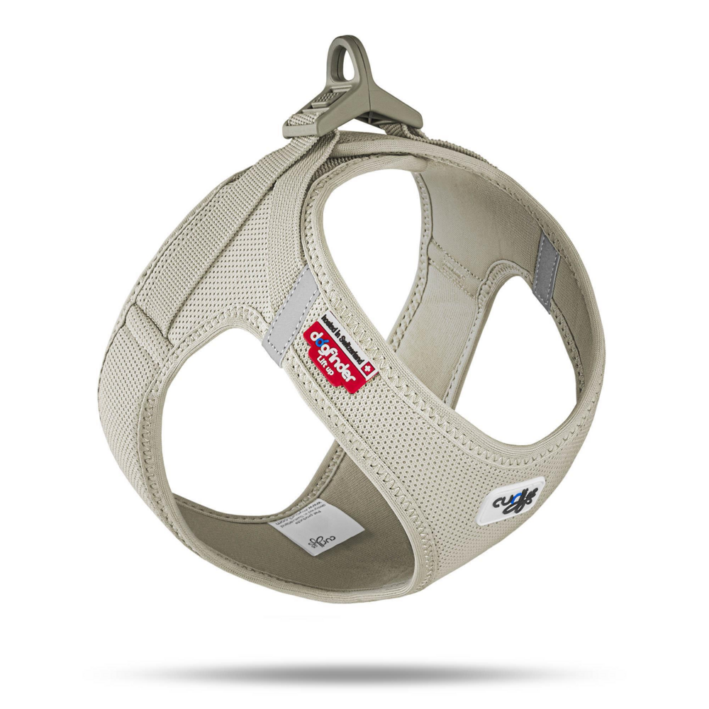 Curli Vest Harness curli Clasp Air-Mesh Light-Tan