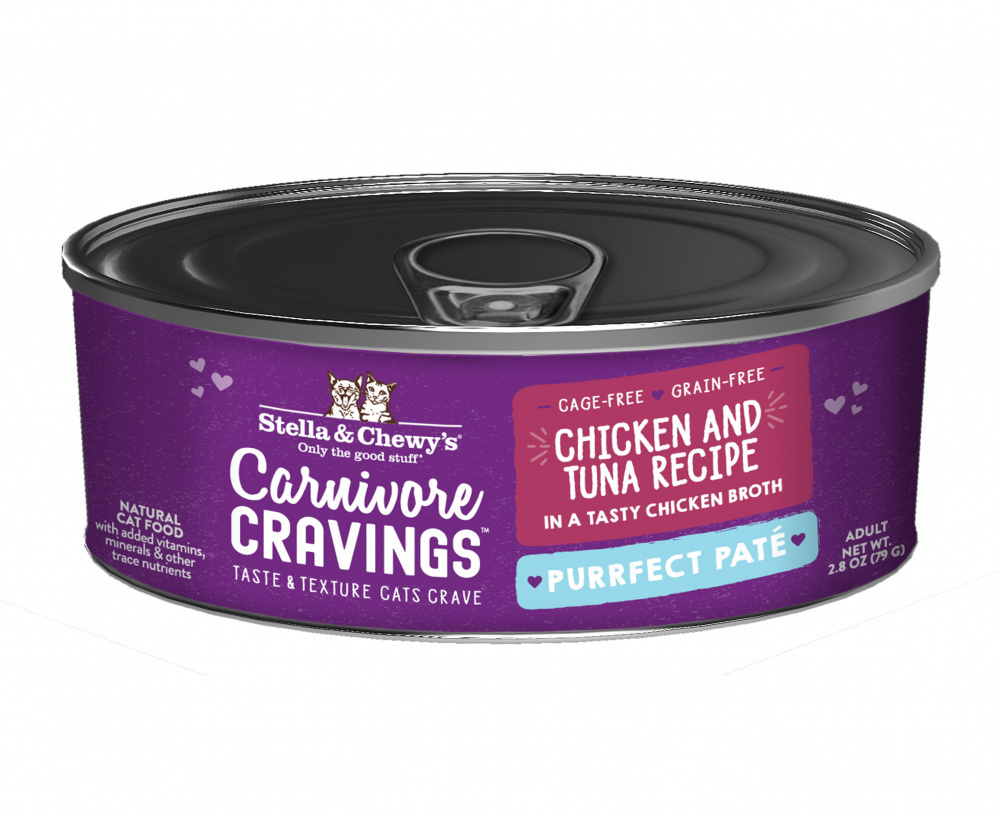 
                  
                    Stella & Chewy's Carnivore Cravings Purrfect Pate Chicken & Tuna Pate Recipe in Broth Wet Cat Food
                  
                