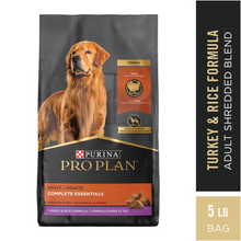 Load image into Gallery viewer, Purina Pro Plan Essentials Shredded Blend Turkey &amp; Rice High Protein Dry Dog Food