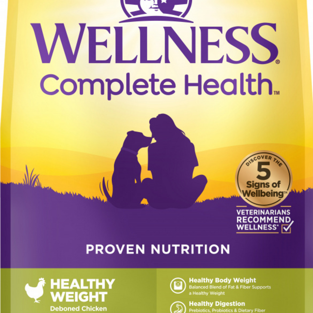 Wellness Complete Health Natural Healthy Weight Chicken and Peas Recipe Dry Dog Food