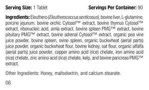 Feline Immune System Support, 90 Tablets, Rev 04 Supplement Facts