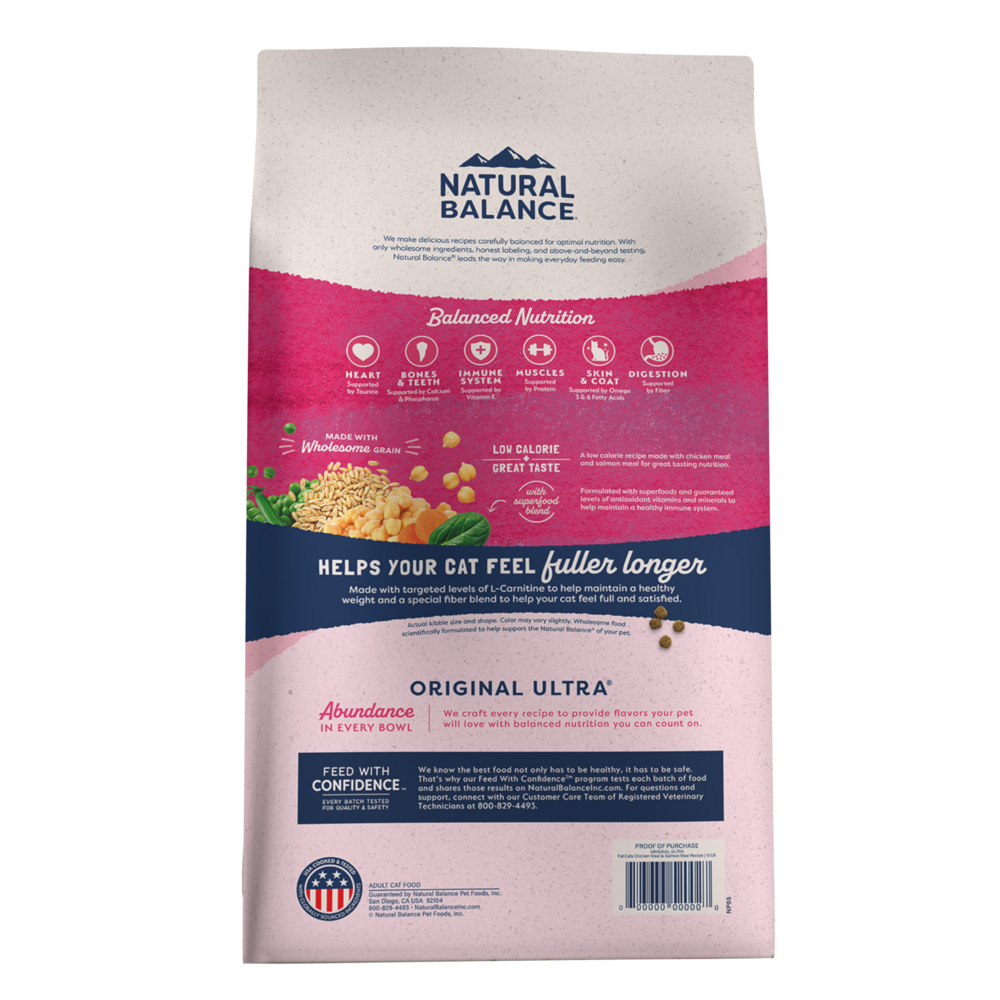 
                  
                    Natural Balance Original Ultra Fat Cats Chicken Meal & Salmon Meal Recipe Dry Cat Food
                  
                