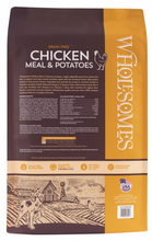 Load image into Gallery viewer, Wholesomes Grain Free Chicken Meal &amp; Potatoes Recipe Dry Dog Food