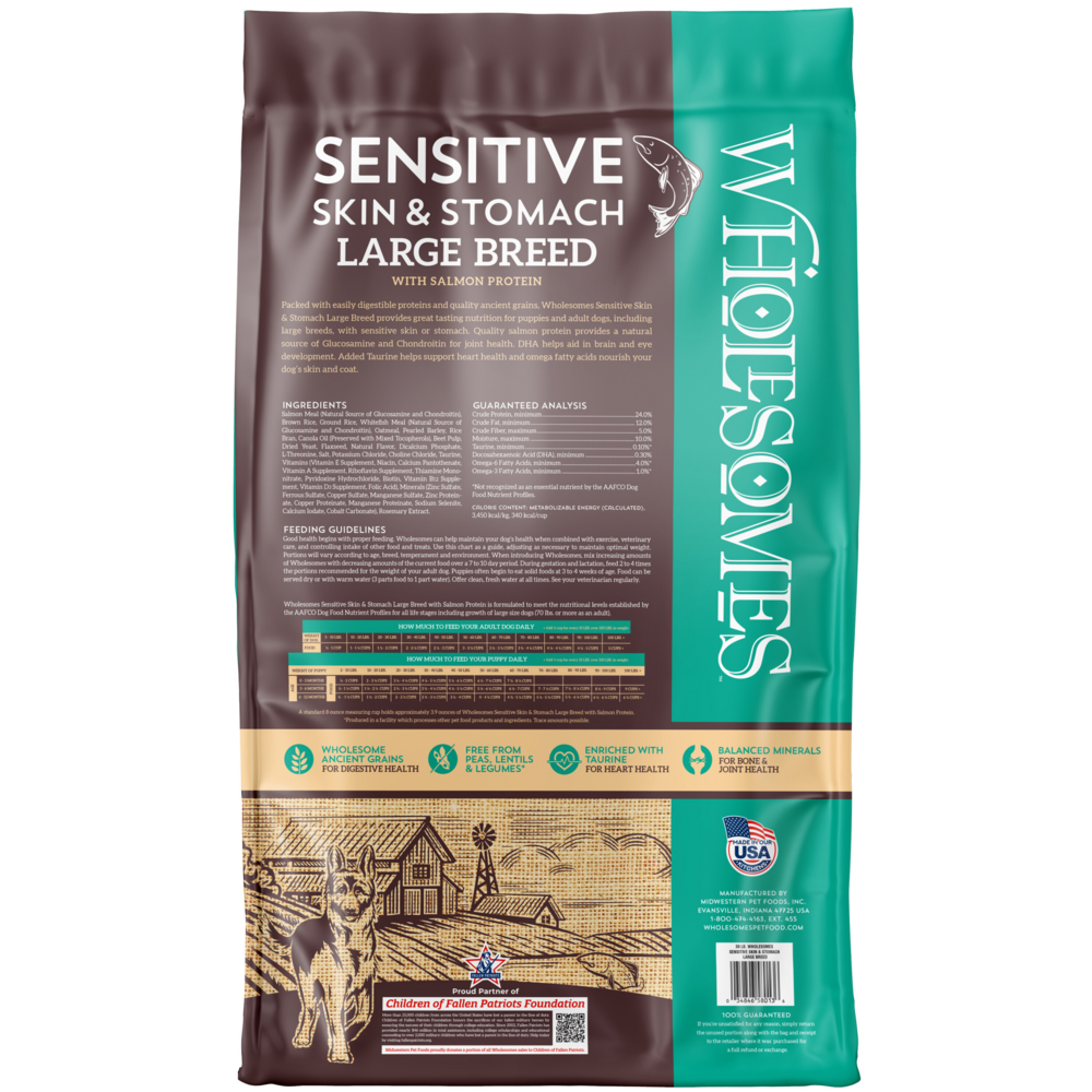 Wholesomes Sensitive Large Breed Dry Dog Food