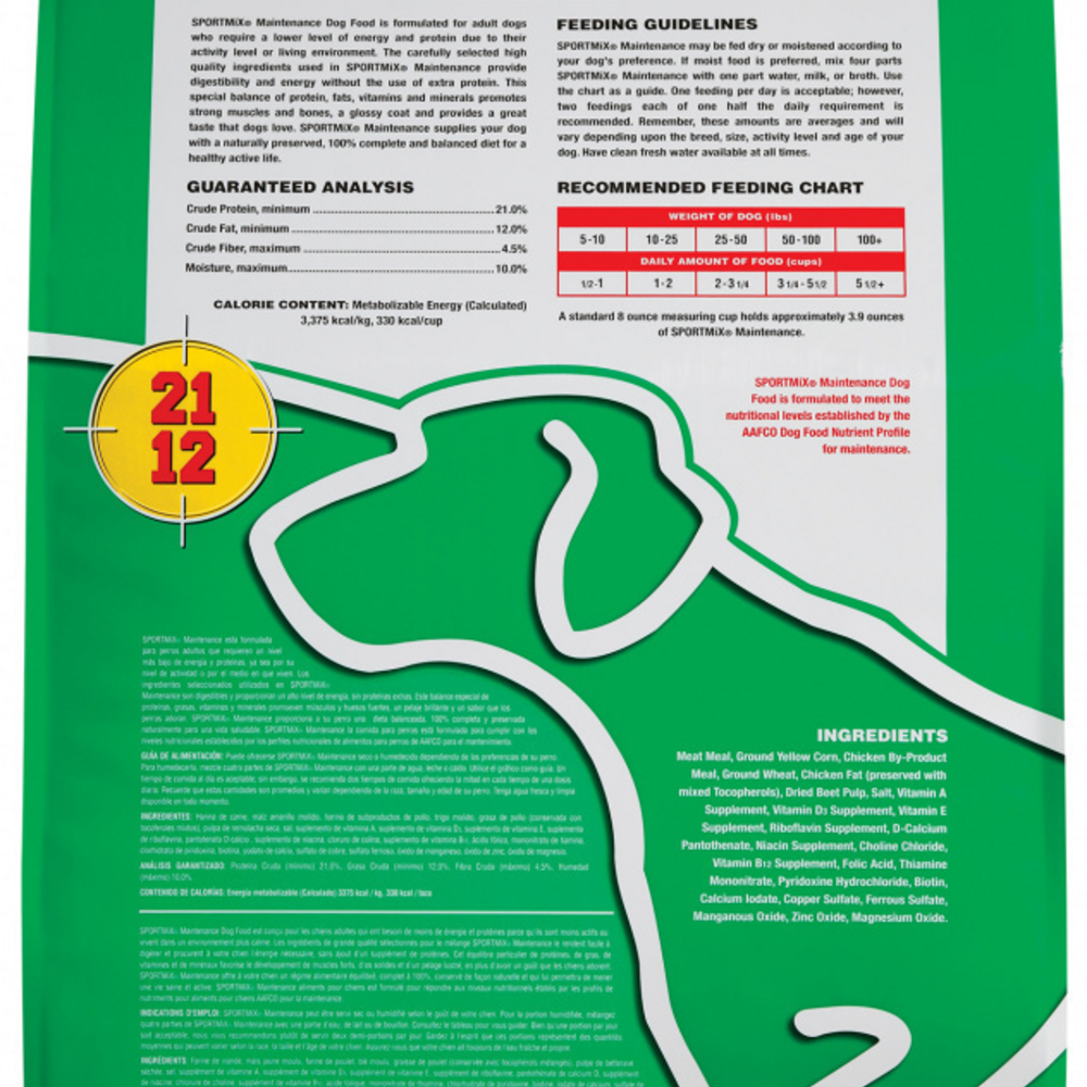 
                  
                    Sportmix Premium Adult Maintenance Dry Dog Food
                  
                