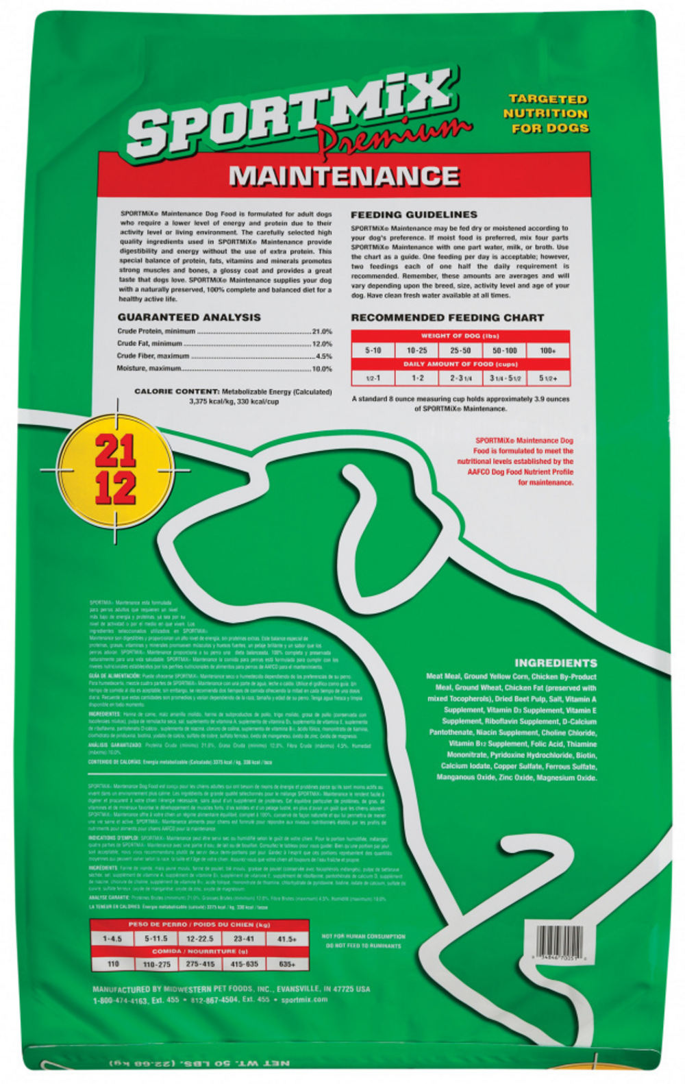 Sportmix Premium Adult Maintenance Dry Dog Food