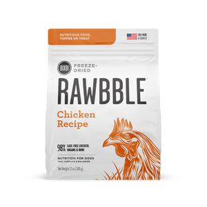 Bixbi Rawbble Freeze Dried Grain Free Chicken Recipe for Dogs