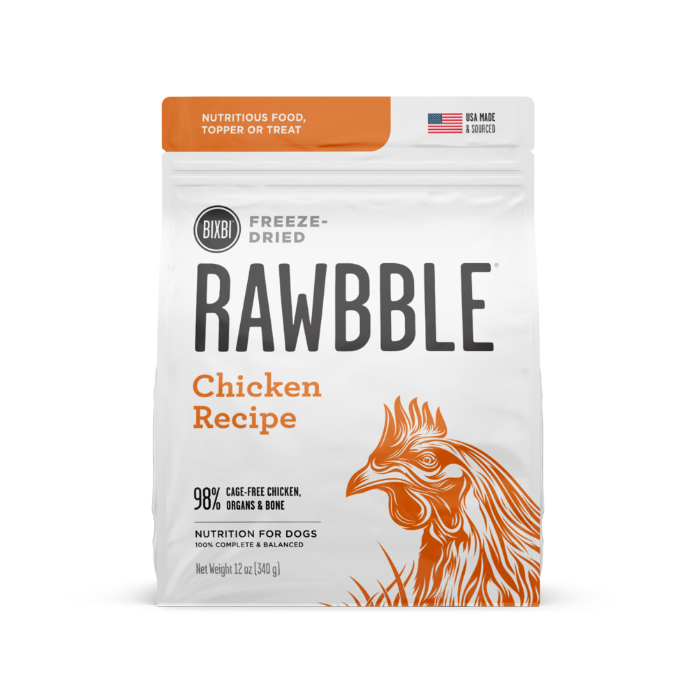 
                  
                    Bixbi Rawbble Freeze Dried Grain Free Chicken Recipe for Dogs
                  
                