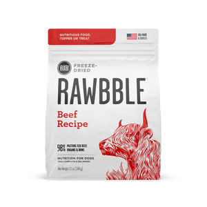 Bixbi Rawbble Freeze Dried Grain Free Beef Recipe for Dogs