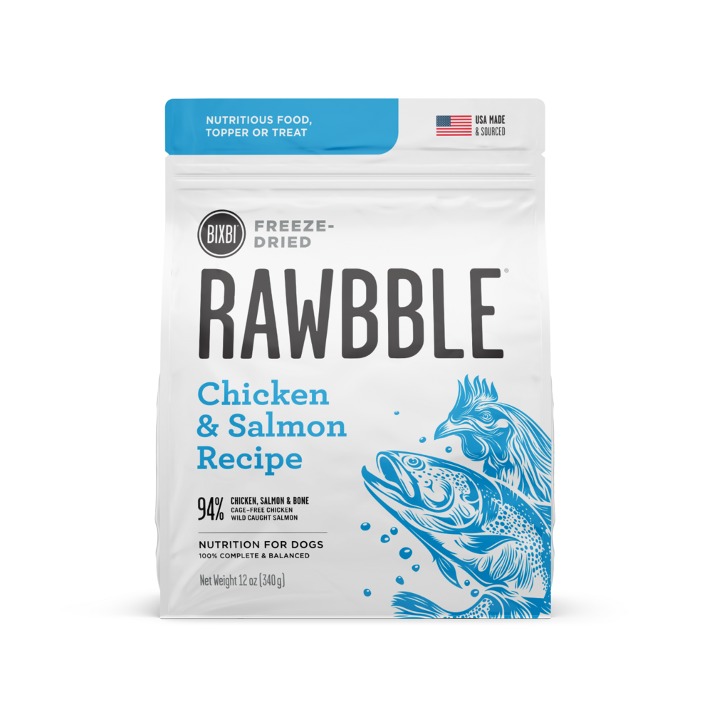 
                  
                    Bixbi Rawbble Freeze Dried Grain Free Chicken Salmon Recipe for Dogs
                  
                