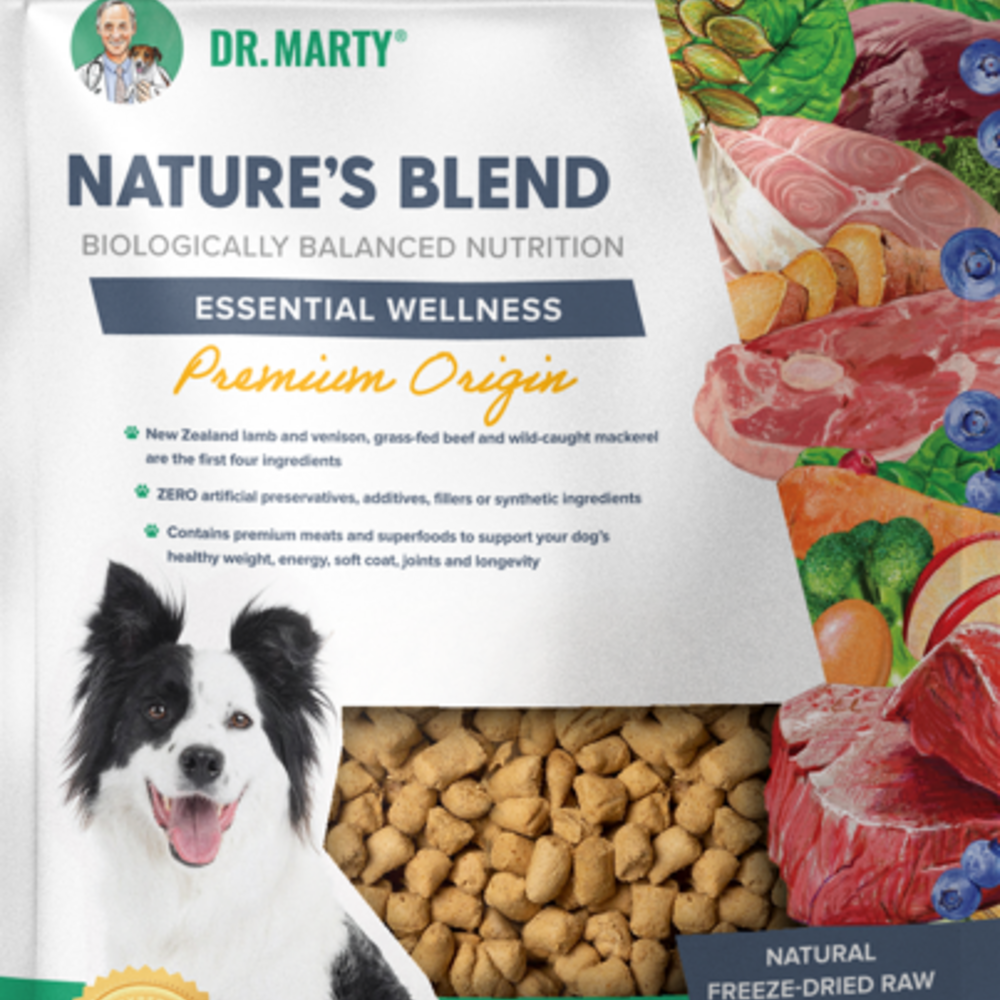 Dr Marty Natures Blend Essential Wellness Premium Origin Freeze Dried Raw Dog Food