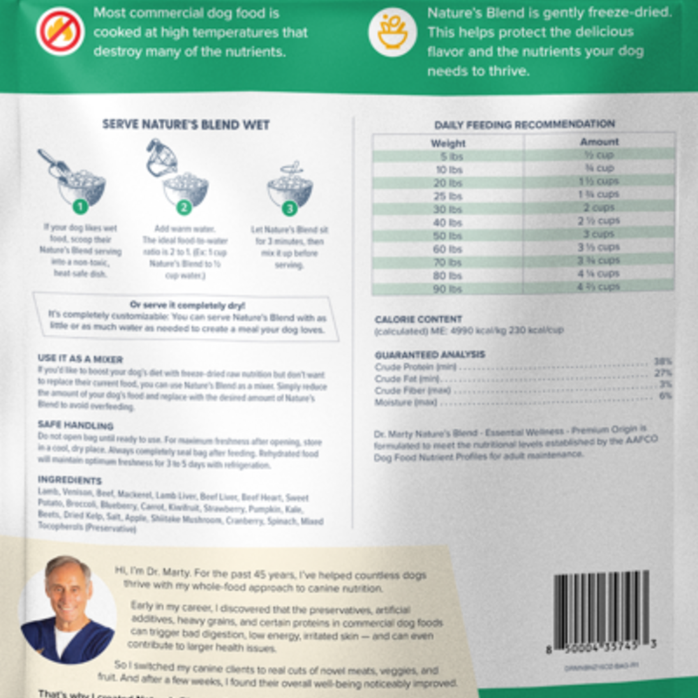 
                  
                    Dr. Marty Nature's Blend Premium Origin Dog Food
                  
                