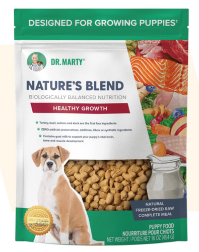 Dr Marty Natures Healthy Growth Blend Freeze Dried Raw Puppy Food