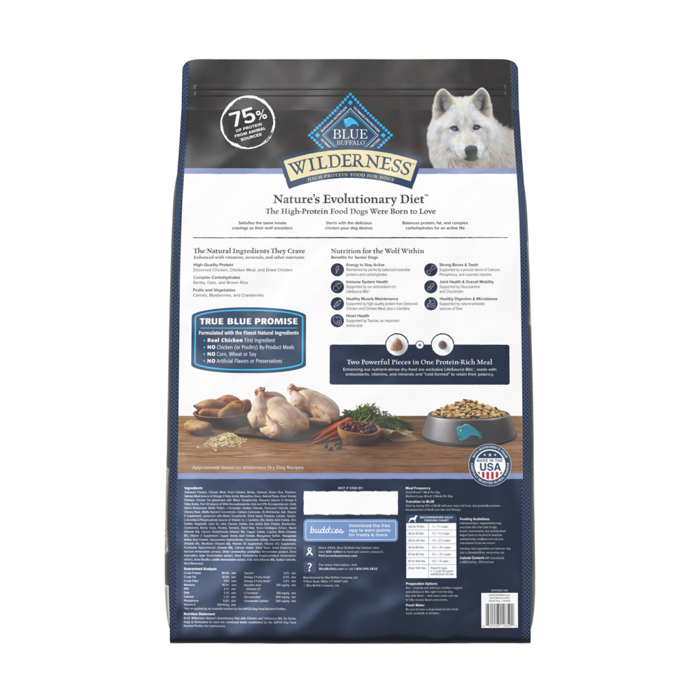 Blue Buffalo Wilderness Senior Chicken Dry Dog Food
