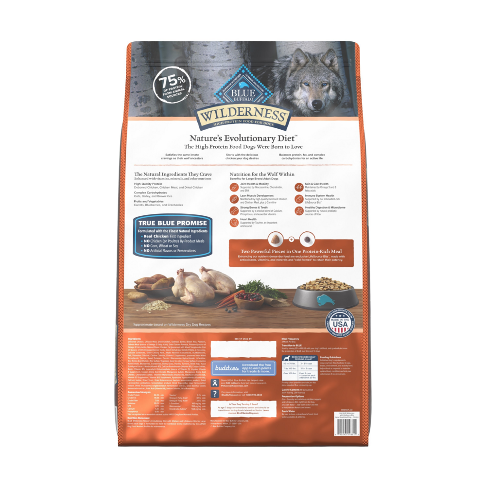 Blue Buffalo Wilderness Chicken Large Breed Adult Dry Dog Food