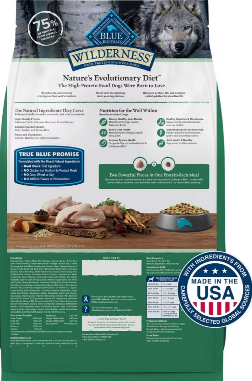 Blue Buffalo Wilderness Duck Adult Dry Dog Food