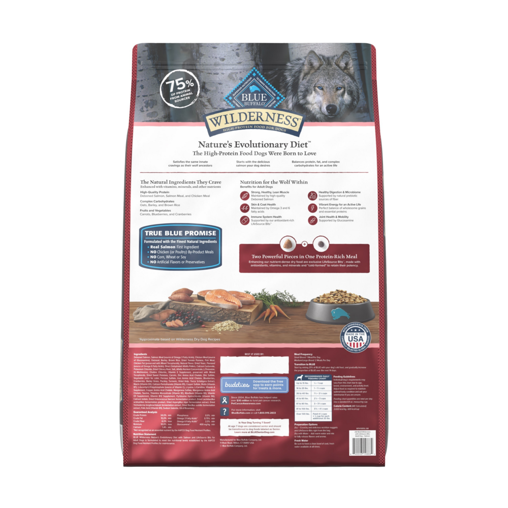 Blue Buffalo Wilderness Salmon Adult Dry Dog Food