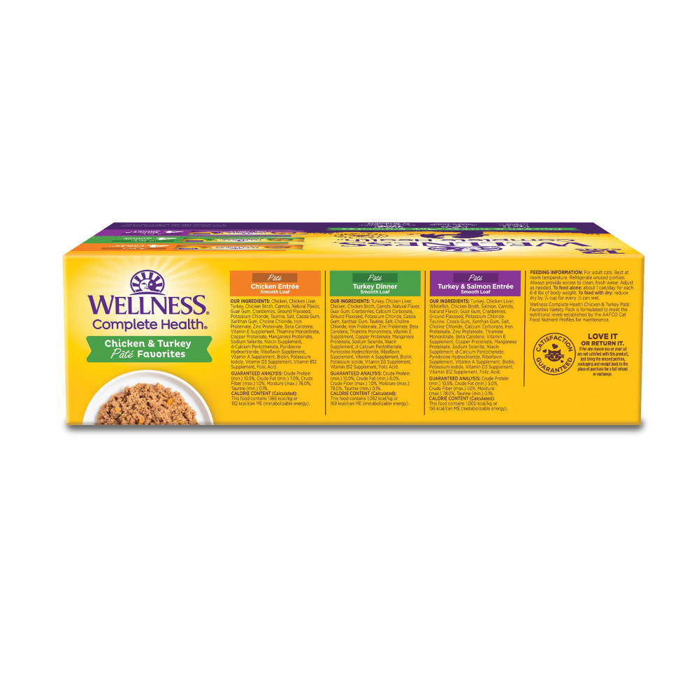 
                  
                    Wellness Complete Health Chicken & Turkey Pate Favorites Variety Pack
                  
                