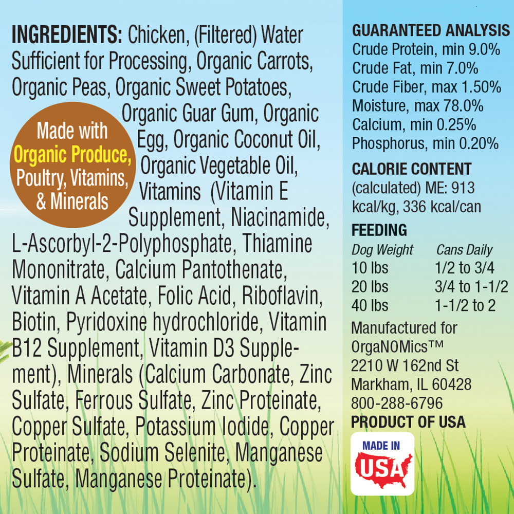 Organomics Chicken Dinner for Dogs