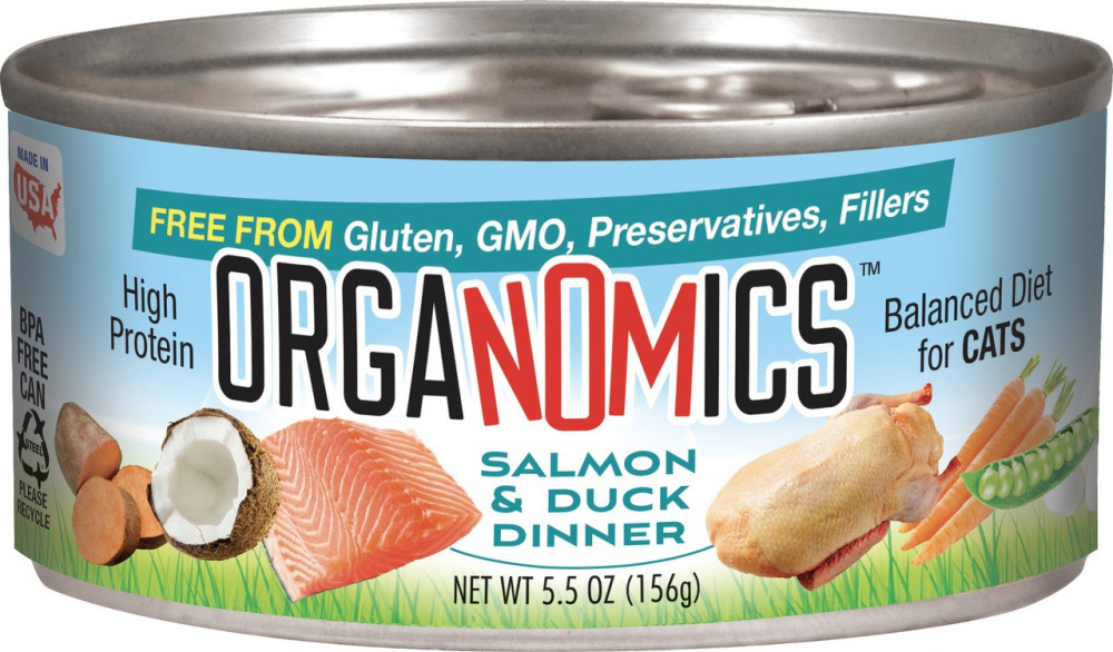 
                  
                    Evangers Organomics Salmon and Duck Dinner for Cats
                  
                