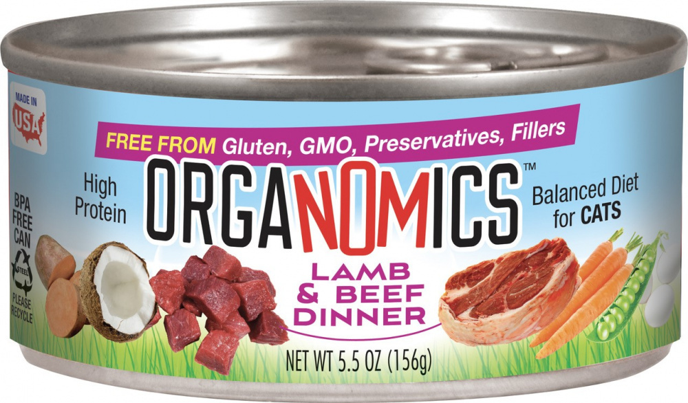 Organomics Lamb and Beef Dinner for Cats