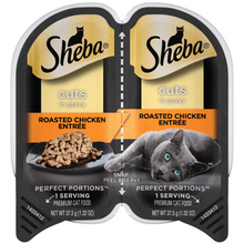 Load image into Gallery viewer, Sheba Perfect Portions Cuts in Gravy Roasted Chicken Entree Wet Cat Food