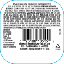 Load image into Gallery viewer, Cesar Loaf &amp; Topper in Sauce Angus Beef Flavor with Bacon &amp; Cheese Grain-Free Small Breed Adult Wet Dog Food Trays