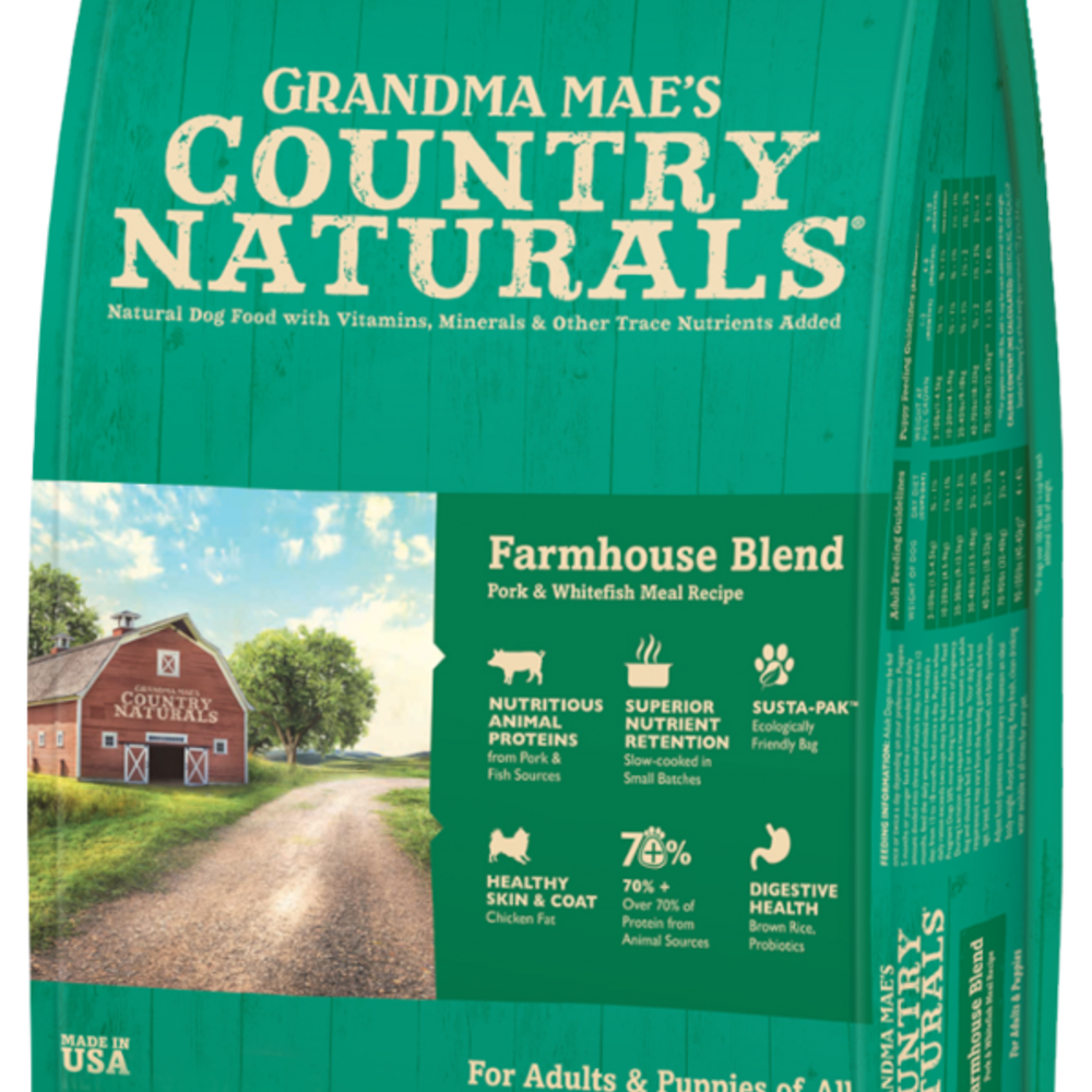 Grandma Mae's Country Naturals Farmhouse Blend Dry Food for Dogs