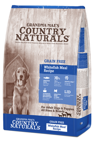 Grandma Mae's Country Naturals Grain Free WhiteFish Dry Food for Dogs