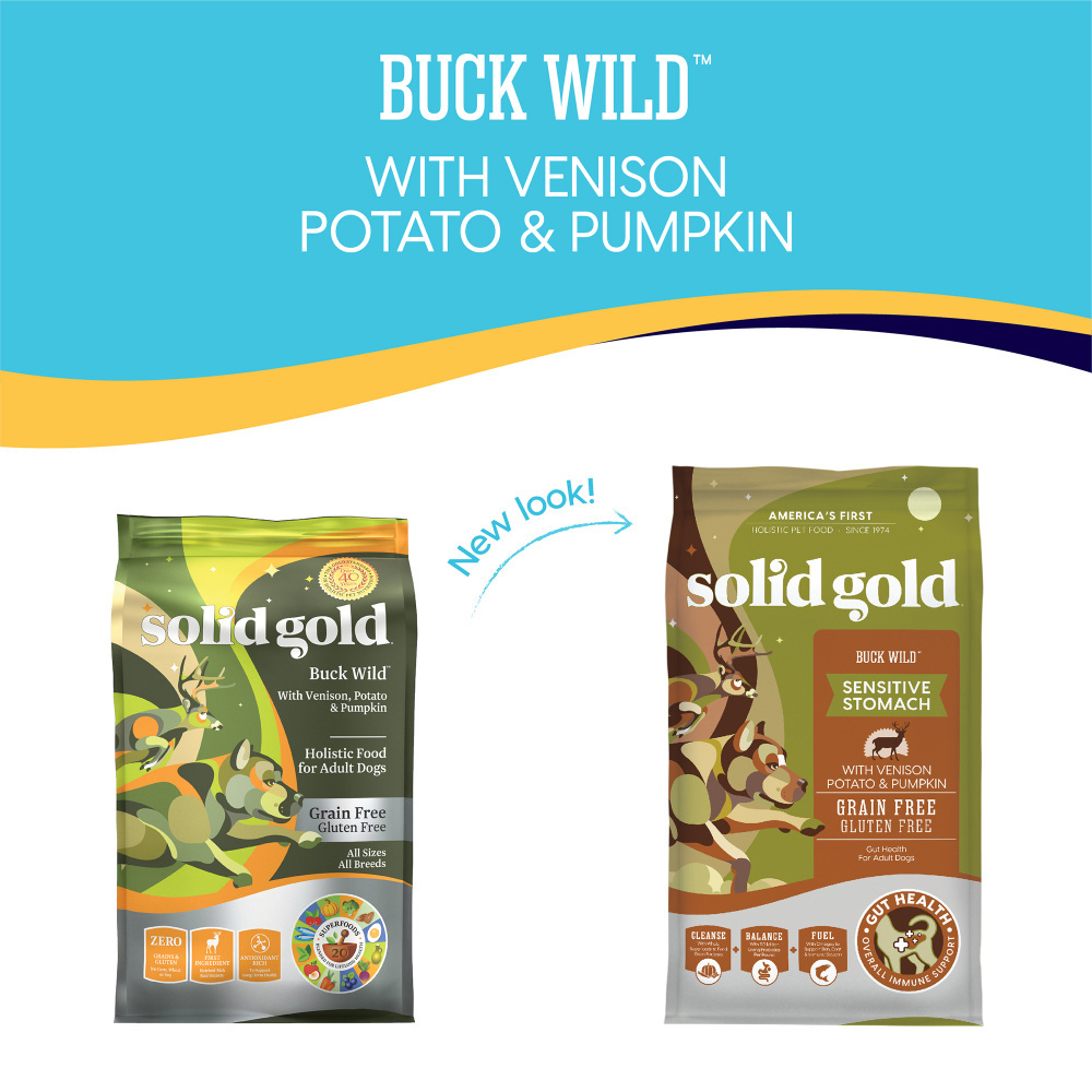 
                  
                    Solid Gold Nutrientboost Buck Wild Vension Potato & Pumpkin Recipe Dry Dog Food
                  
                