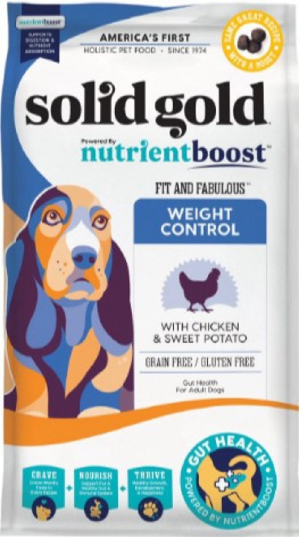 Solid Gold Nutrientboost Fit & Fabulous Chicken Dry Dog Food