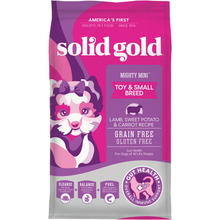 Load image into Gallery viewer, Solid Gold Nutrient Boost Formula Mighty Mini Grain Free Toy &amp; Small Breed Recipe with Lamb, Sweet Potato, &amp; Carrot Dry Dog Food