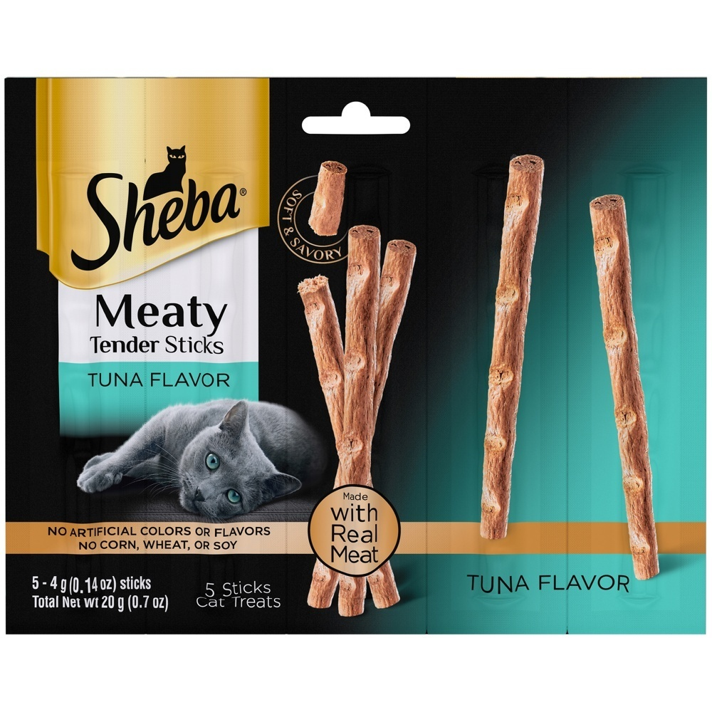 
                  
                    Sheba Grain Free Meaty Tender Sticks with Tuna Cat Treats
                  
                