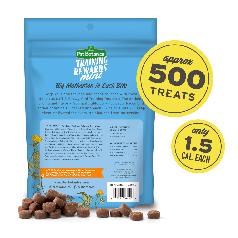 
                  
                    Pet Botanics Training Rewards Mini Soft & Chewy Bacon Dog Treats
                  
                