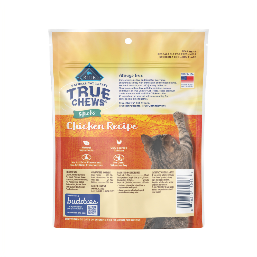 
                  
                    Blue Buffalo Truechew Chicken Cat Sticks
                  
                