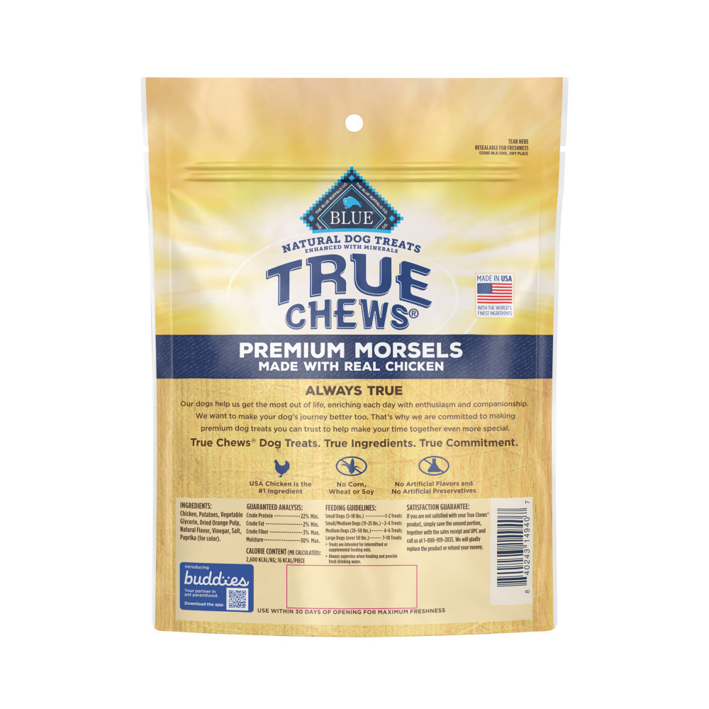 
                  
                    Blue Buffalo Truechews Chicken Morsels Dog Treats
                  
                