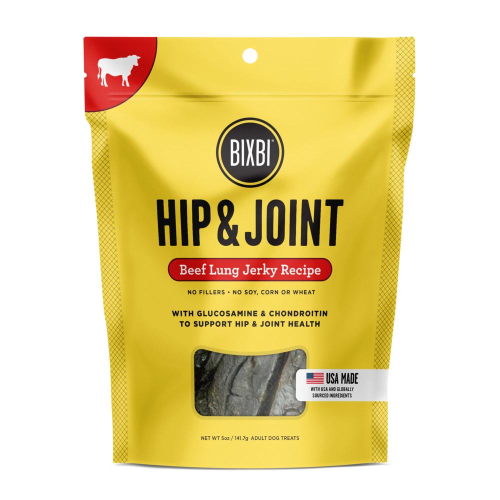 Bixbi Hip and Joint Beef Lung Jerky Dog Treats