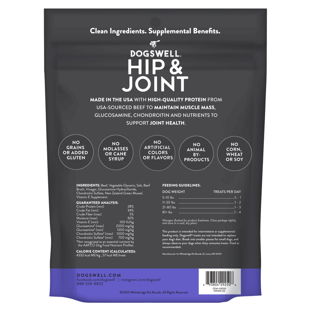 
                  
                    Dogswell Hip & Joint Jerky Beef Dog Treats
                  
                