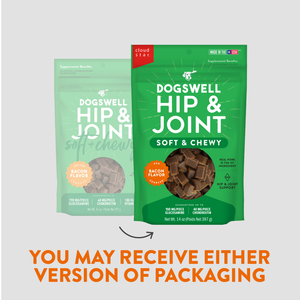 
                  
                    Dogswell Hip & Joint Soft & Chewy Bacon Dog Treats
                  
                