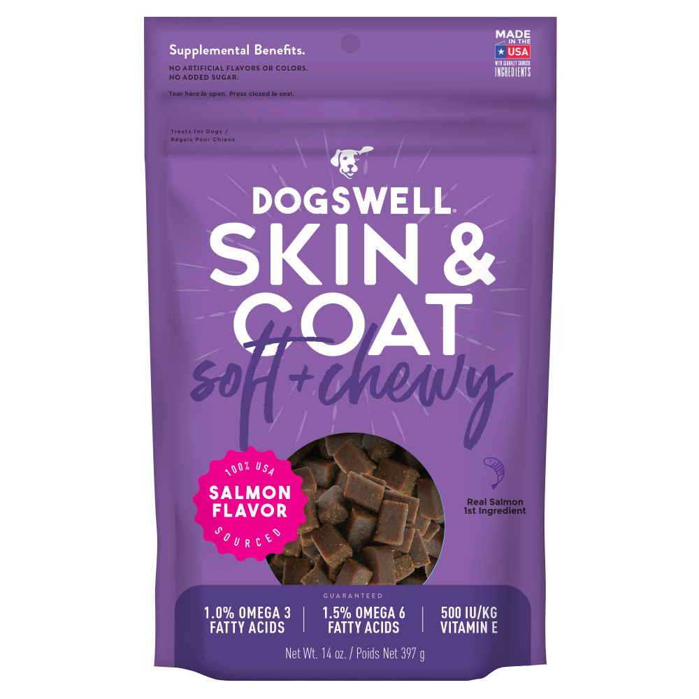 
                  
                    Dogswell Skin & Coat Soft & Chewy Salmon Dog Treats
                  
                